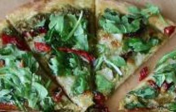 Off-Grid Cooking: Brick Oven Tomato Basil Pesto Pizza