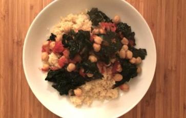 Recipe: Chickpeas, Kale, and Tomato Stew