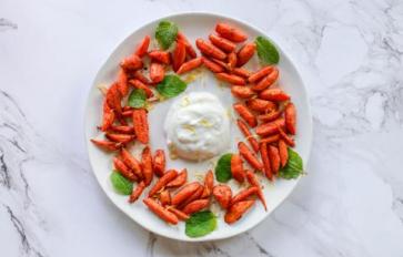 Cooking With Essential Oils 101: Roasted Carrots With Coconut Cardamom Yogurt Sauce (Vegan)