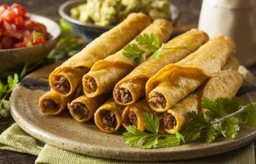 Meatless Mexican Food: Baked Vegan Chorizo & Potato Taquitos