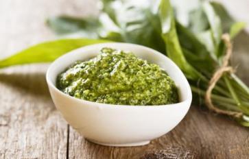 Simple Garlic Scape Pesto