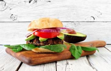 Baked Vegan Mushroom Black Bean Burgers